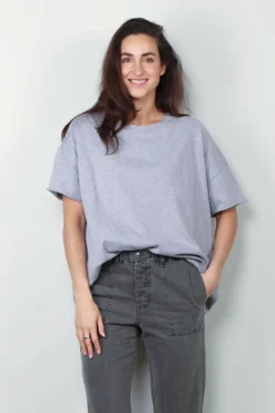 Sea Me Happy T-shirt - Gigi Tee - Grey Melange