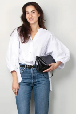 Sea Me Happy Blouse - Bolly blouse poplin uni - White