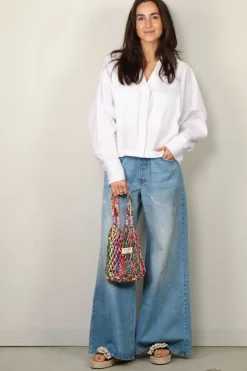 Sea Me Happy Broek - Super Woody Pants Destressed - Indigo