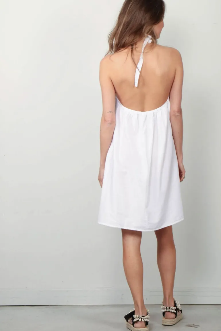 Sea Me Happy Jurk - Zahara Dress Short - White