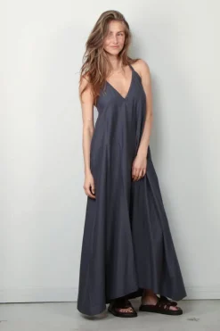 Sea Me Happy Jurk - Zahara Dress Long - Antracite