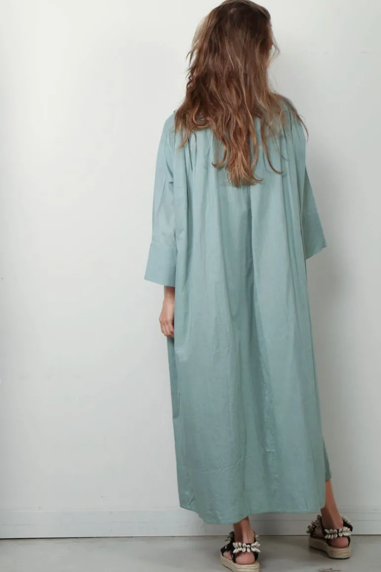 Sea Me Happy Jurk - Sakura Dress - Sage Green