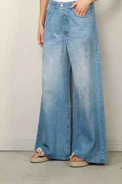 Sea Me Happy Broek - Super Woody Pants Destressed - Indigo