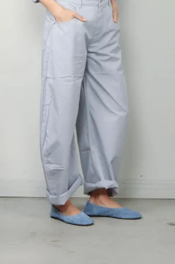 Sea Me Happy Broek - Nolita Pants Poplin - Silver
