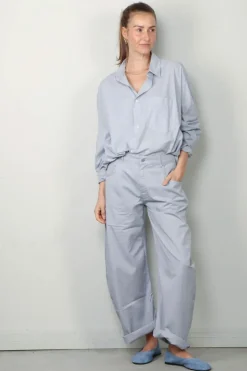 Sea Me Happy Broek - Nolita Pants Poplin - Silver