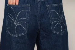 Sea Me Happy Broek - Super woody jeans strass - Dark blue