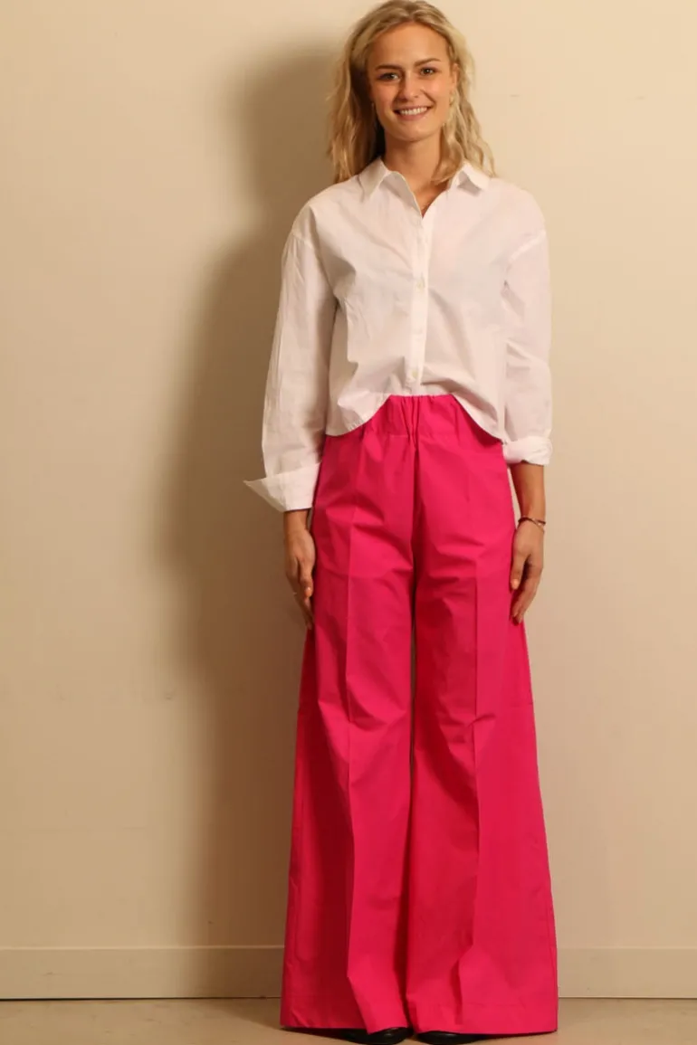 Sea Me Happy Broek - Super Woody Poplin - Fuchsia