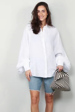 SoSue Blouse - Antonia - linen - White
