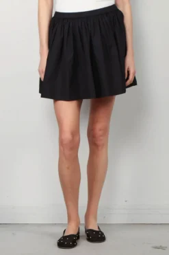 Suzie Kondi Rok - Fousta Cotton Poplin - Black