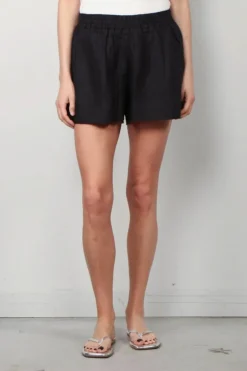 Suzie Kondi Short - Shkip Linen - Black