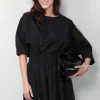 Suzie Kondi Top - Saria Solid Cotton Poplin - Black