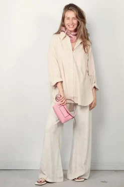 Suzie Kondi Broek - Zephyra Flare Heather Terry - Oatmeal