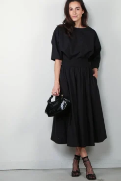 Suzie Kondi Rok - Kyria Circle Cotton Poplin - Black