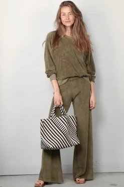 Suzie Kondi Sweater - Samos Oversize Sweatshirt Terry - Juniper
