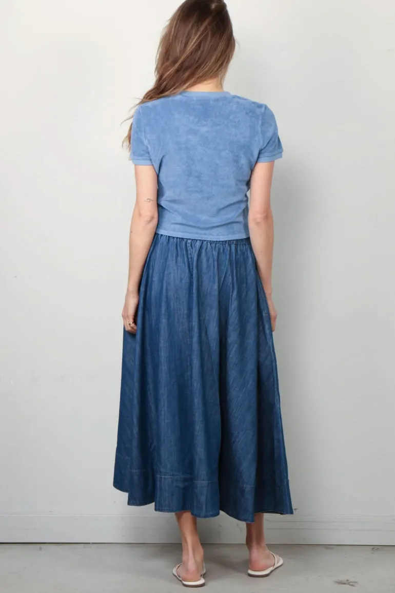 Suzie Kondi T-Shirt - Carpi Crew Neck Tee Terry - French Blue