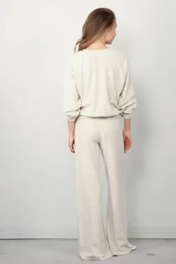 Suzie Kondi Sweater - Samos Oversize Sweatshirt Heather Terry - Oatmeal