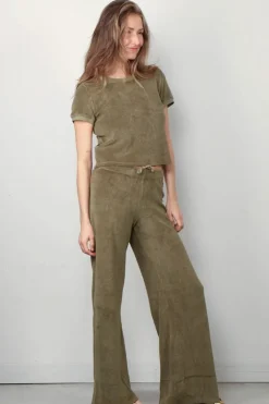 Suzie Kondi T-Shirt - Carpi Crew Neck Tee Terry - Juniper
