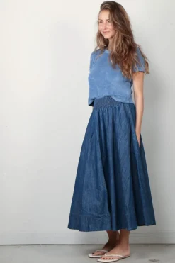 Suzie Kondi T-Shirt - Carpi Crew Neck Tee Terry - French Blue