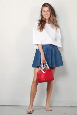 Suzie Kondi Rok - Lina Mini Circle Denim - Aegean