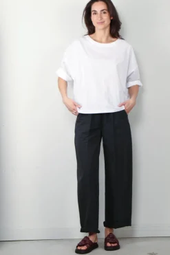 Suzie Kondi Top - Saria Solid Cotton Poplin - White