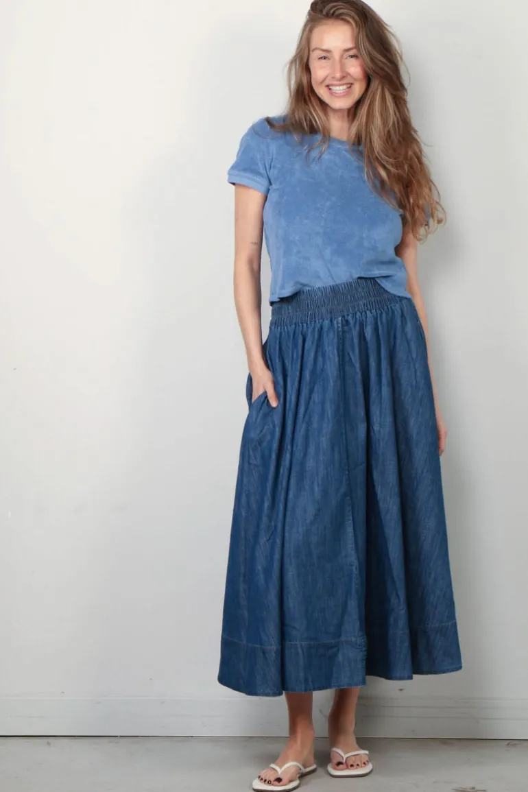 Suzie Kondi T-Shirt - Carpi Crew Neck Tee Terry - French Blue