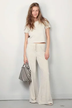 Suzie Kondi Broek - Zephyra Flare Heather Terry - Oatmeal