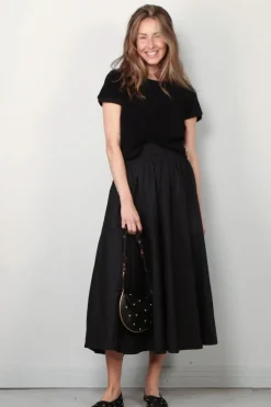 Suzie Kondi Rok - Kyria Circle Cotton Poplin - Black