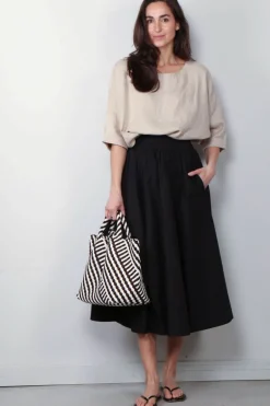 Suzie Kondi Top - Saria Linen - Natural