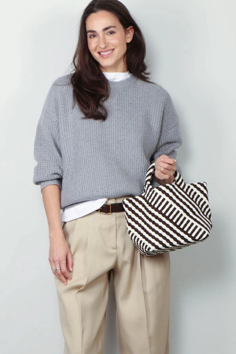 6397 Sweater - Military Mesh Crew - Fog
