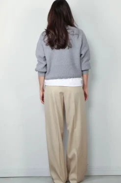 6397 Sweater - Military Mesh Crew - Fog