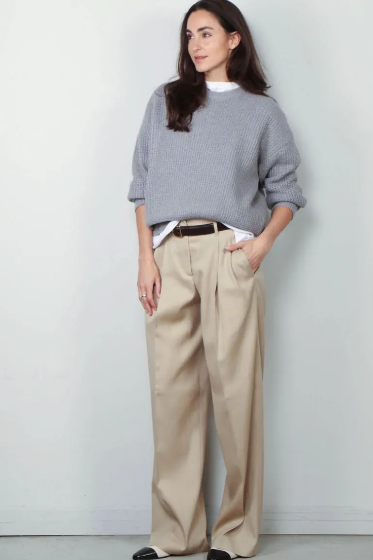 6397 Sweater - Military Mesh Crew - Fog