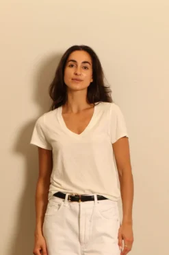 Éterne T-shirt - V Neck T - Ivory