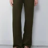 Éterne Broek - Straight Leg Sweatpant - Moss