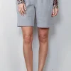 Éterne short - TERRY BOYFRIEND SHORT - heather grey