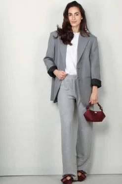 Éterne Broek - Straight Leg Sweatpant - Heather Grey