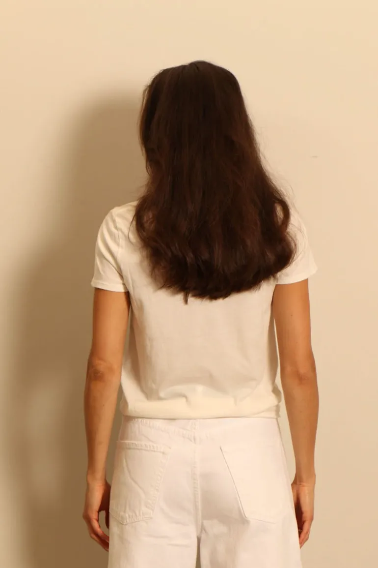 Éterne T-shirt - V Neck T - Ivory