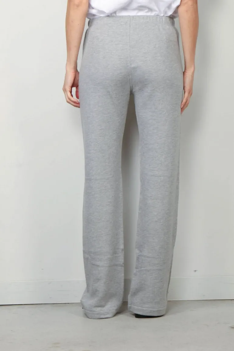 Éterne Broek - Straight Leg Sweatpant - Heather Grey
