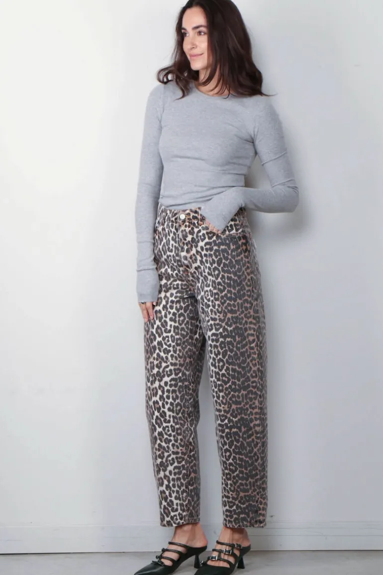 Éterne Top - Long Sleeve Fitted Top - Heather Grey