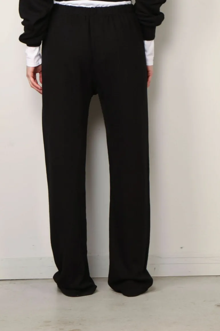Éterne Broek - Straight Leg Sweatpant - Black