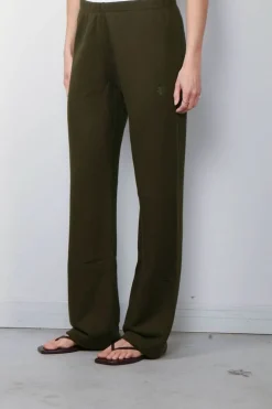 Éterne Broek - Straight Leg Sweatpant - Moss