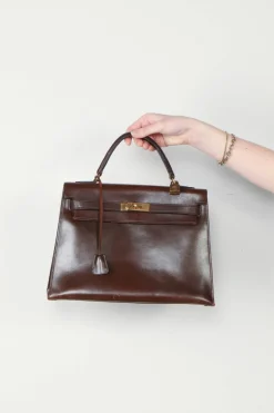 The Collectives Tas - Hermes Kelly 32cm - Brown