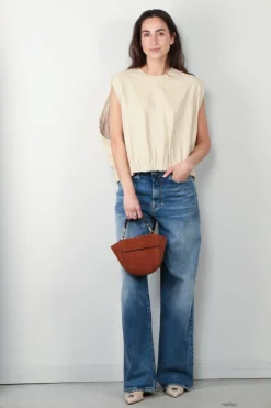 The Collectives Top - LouLou Studio Leather - Beige