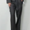 Tibi Broek - Ellis suiting derrick trouser - Grey multi