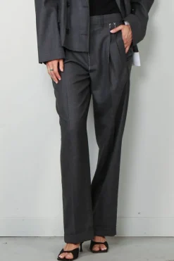 Tibi Broek - Ellis suiting derrick trouser - Grey multi