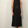 Tibi Jurk - Adelle Fil Coupe Dress - Black