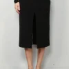 Tibi Rok - Wren Crepe Knit Midi Skirt - Black