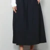 Tibi Rok - Nylon Pull On Full Skirt - Black