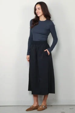 Tibi Trui - Circular Ribbed Crewneck Pullover T - Blue Fog