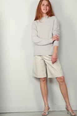 Tibi Trui - Serviette Crewneck Easy Pullover - Grey