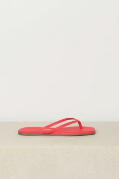 TKEES Slippers - Square Toe Lily - red